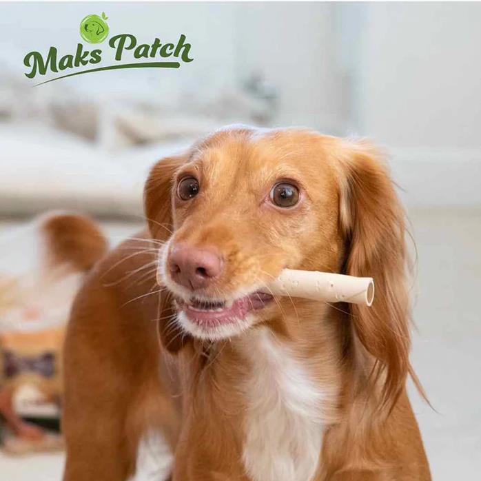 Maks Patch Veggie Flavour Filled Twist Sticks Dog Treat 12cm