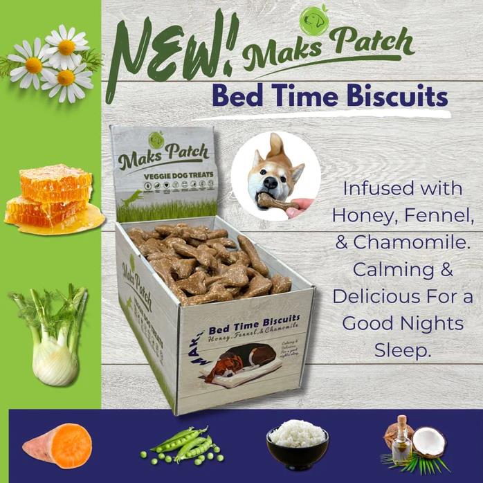 Maks Patch Bed Time Biscuit Veggie Dog Treat Small 7cm