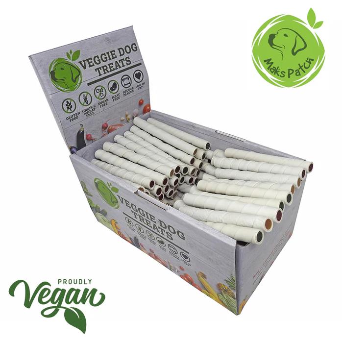 Maks Patch Veggie Flavour Filled Twist Sticks Dog Treat 12cm