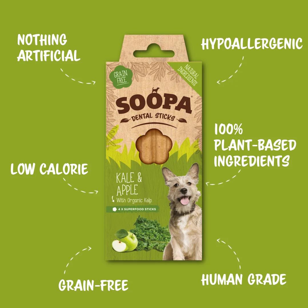 Kale & Apple Dental Sticks 100g