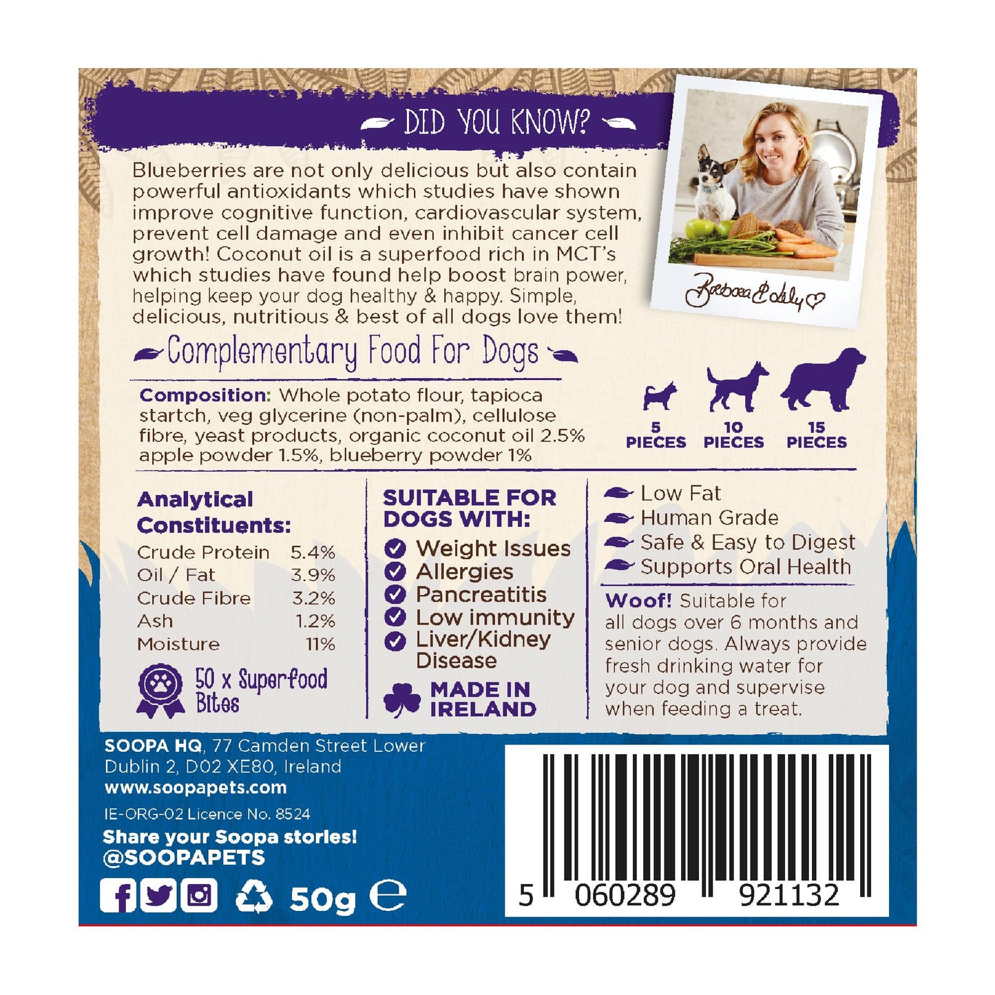 Apple & Blueberry Healthy Bites 50g