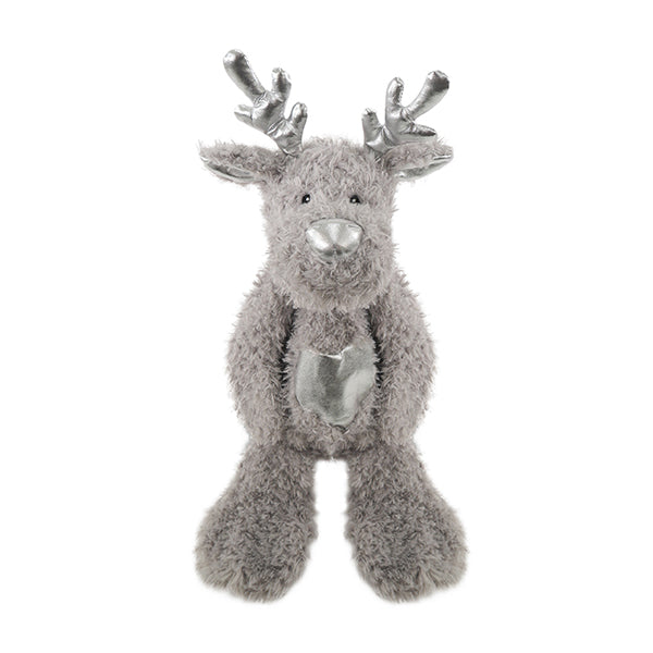 Cupid & Comet Festive Flattie Reindeer Dog Toy