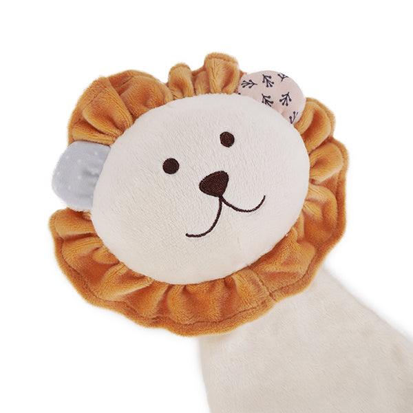 Cupid & Comet Lion Crinkle Blankie Dog Toy