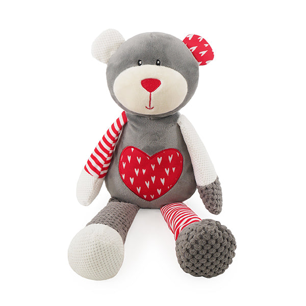 Cupid & Comet Festive Teddy Bear Plush Dog Toy
