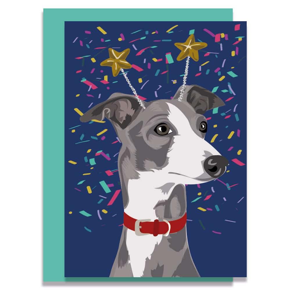 Lorna Syson Nelson the Whippet Dog Greeting Card