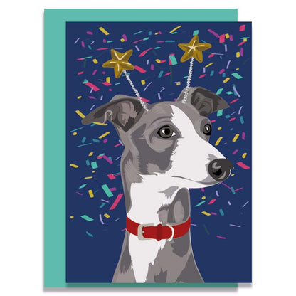 Lorna Syson Nelson the Whippet Dog Greeting Card