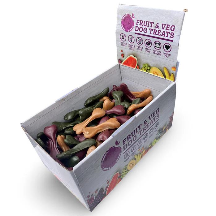 Maks Patch Fruit & Veg Bone Veggie Dog Treat Small 7cm