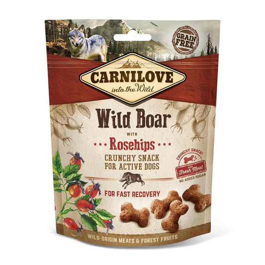 Wild Boar Crunchy Snacks - Grain & Potato Free Dog Treats 200g