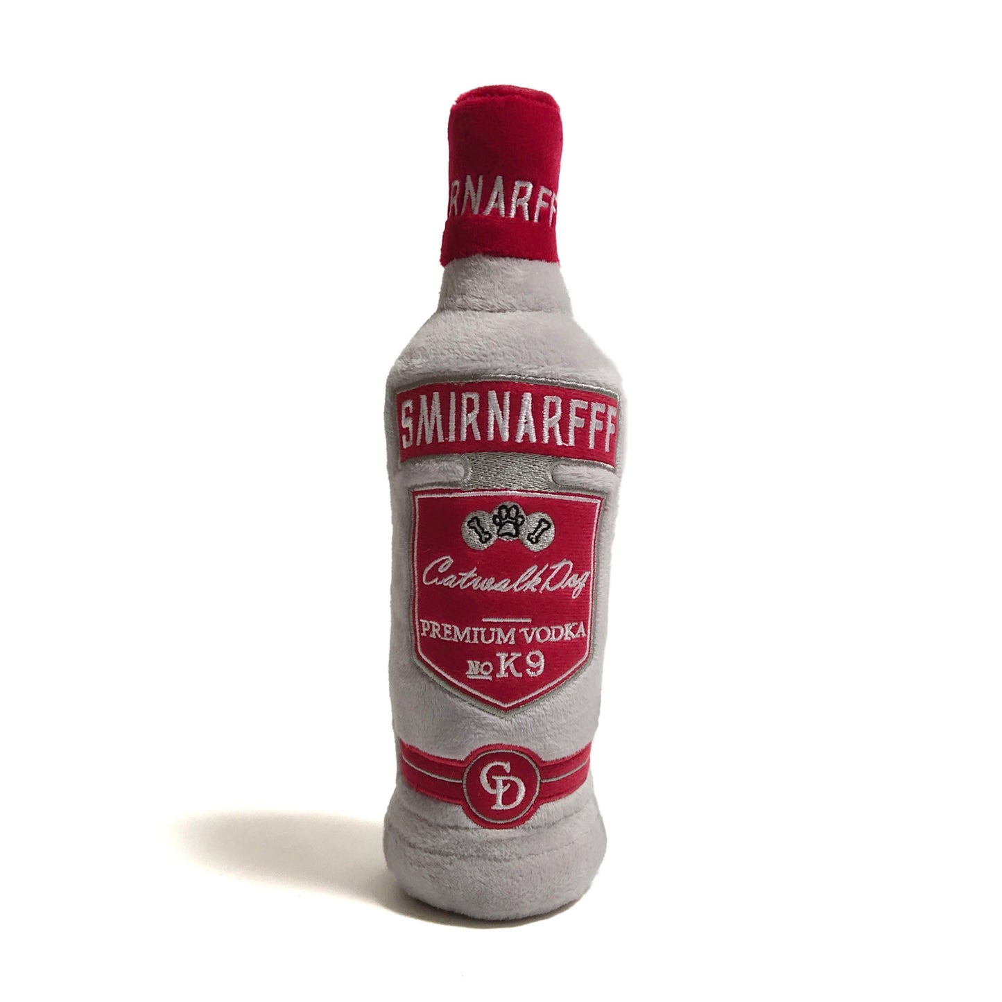 Smirnarff Vodka Bottle Plush Dog Toy