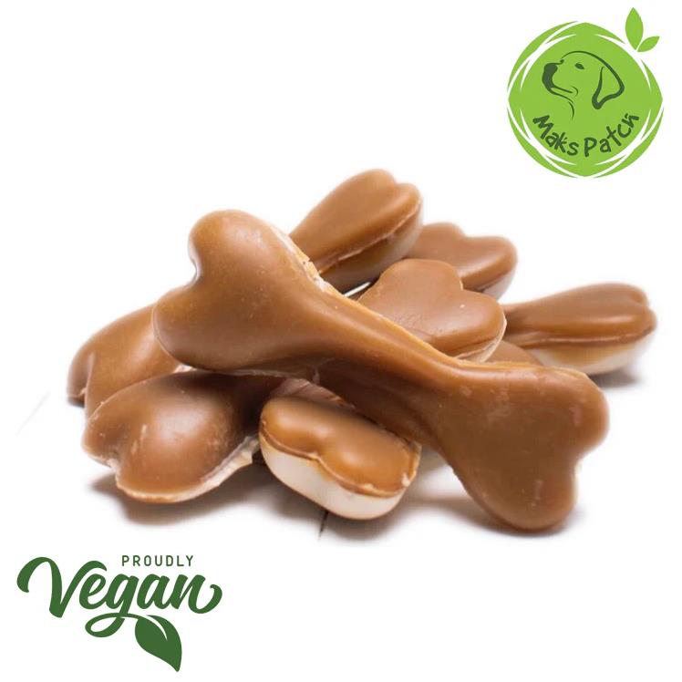 Maks Patch Peanut Butter Dual Bone Veggie Dog Treat