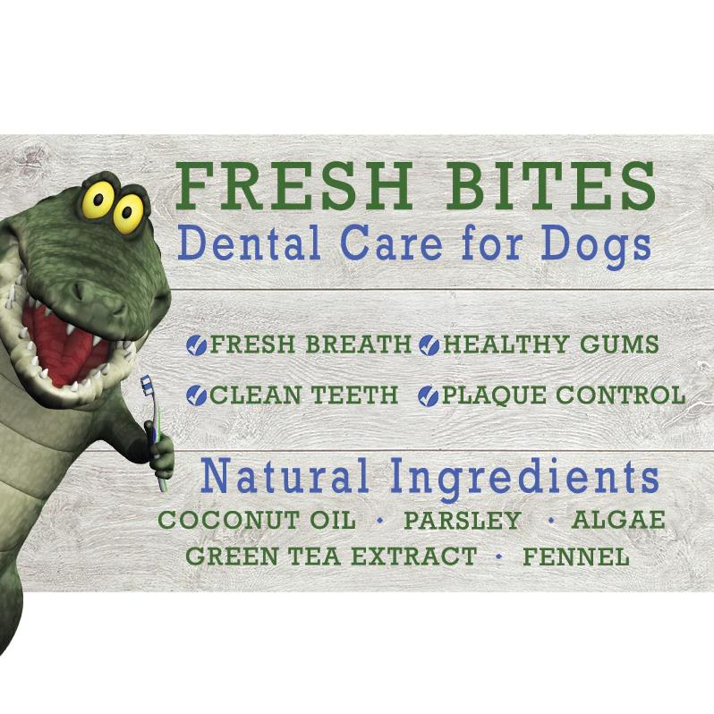 Maks Patch Dental Care Croc Bites Crocodile Veggie Dog Treat Medium