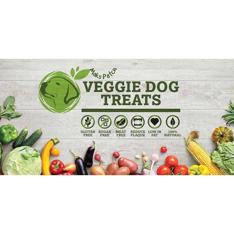 Maks Patch Peanut Butter Crocodile Veggie Dental Dog Treat