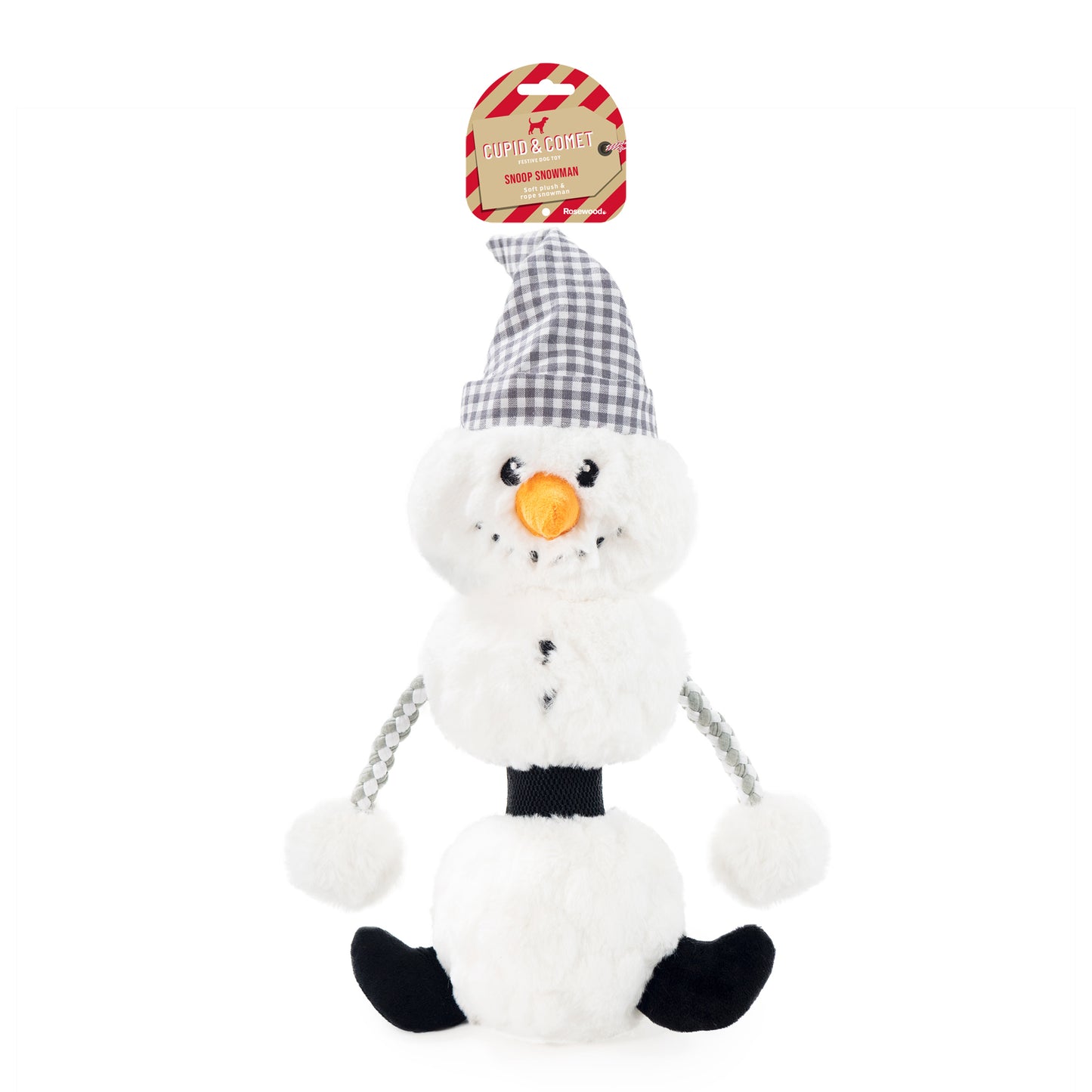 Cupid & Comet Snoop Snowman Dog Toy