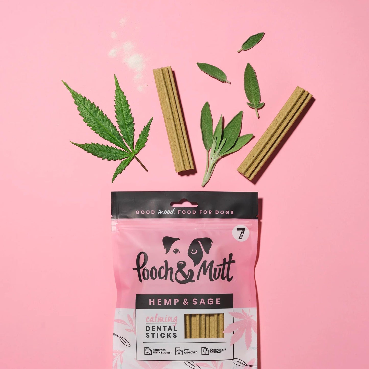 Hemp & Sage Calming Dental Sticks 7pk