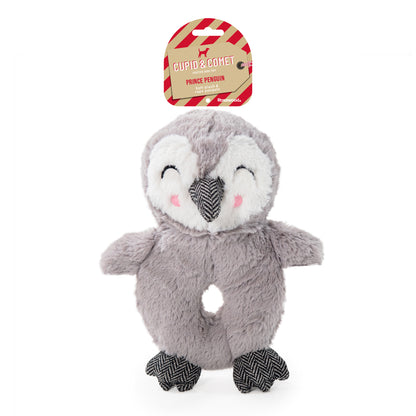 Cupid & Comet Rope and Plush Prince Penguin Dog Toy