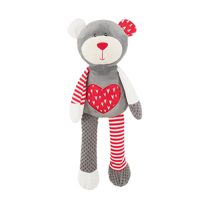 Cupid & Comet Festive Teddy Bear Plush Dog Toy
