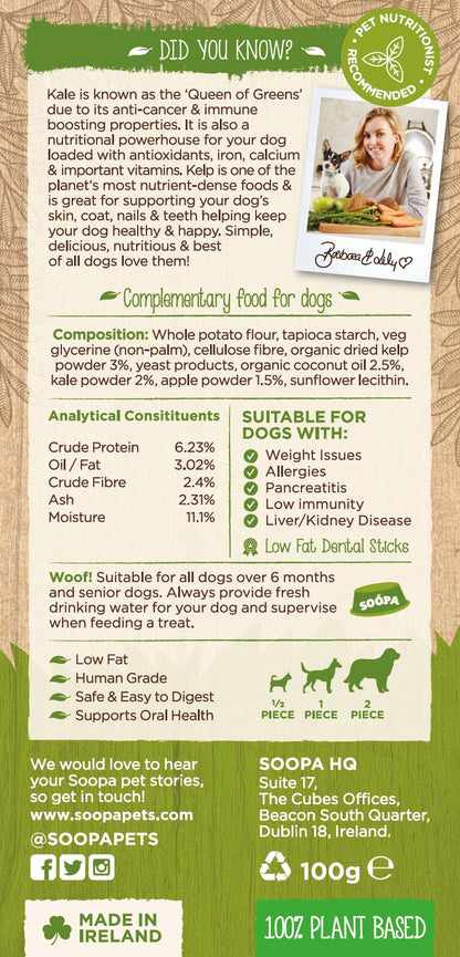 Kale & Apple Dental Sticks 100g