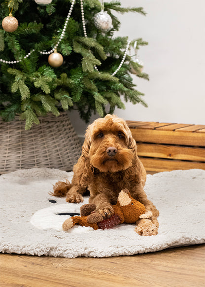 Cupid & Comet Festive Fox Dog Toy